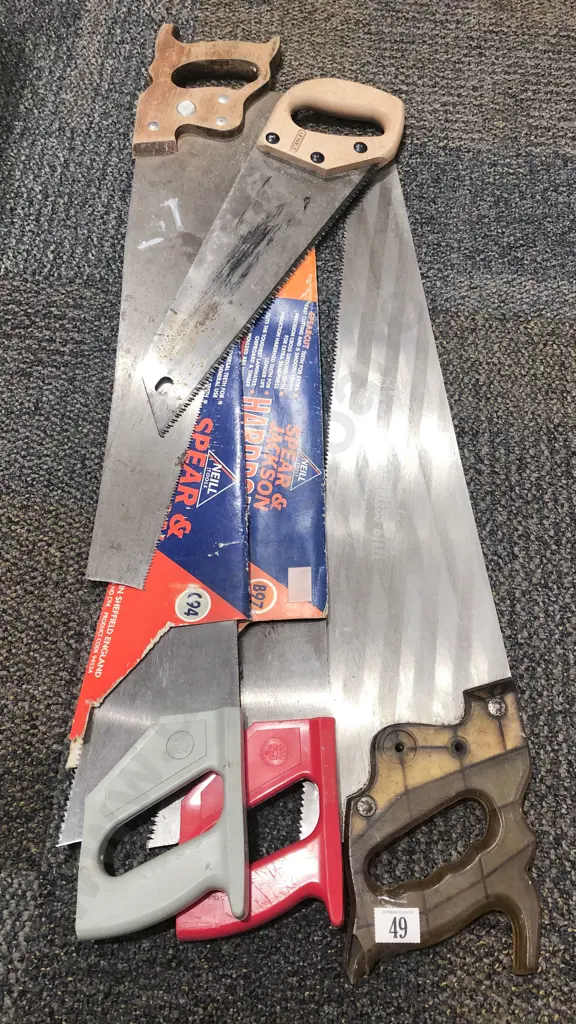 Five Assorted Hand Saws Image 1++
