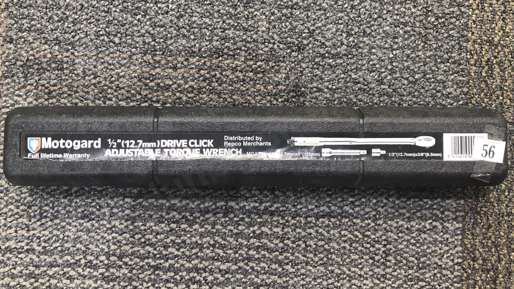 Cased Motogard Adjustable Torque Wrench Image 1++