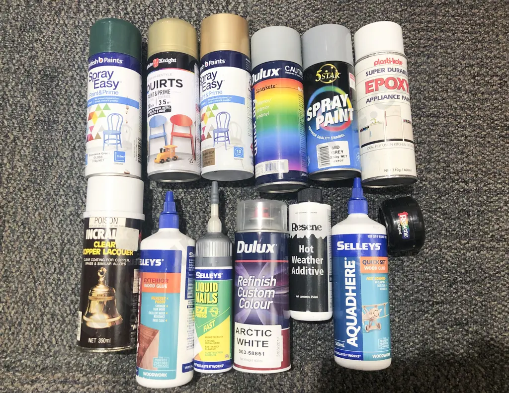 Qty of Assorted Adhesives and Paint Primers Etc Image 1++
