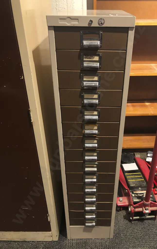 Slim Industrial Filing Cabinet Image 1++