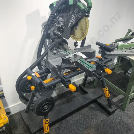 Toughbuilt Miter Saw Stand with Hitachi Digital and Laser Bench Saw
