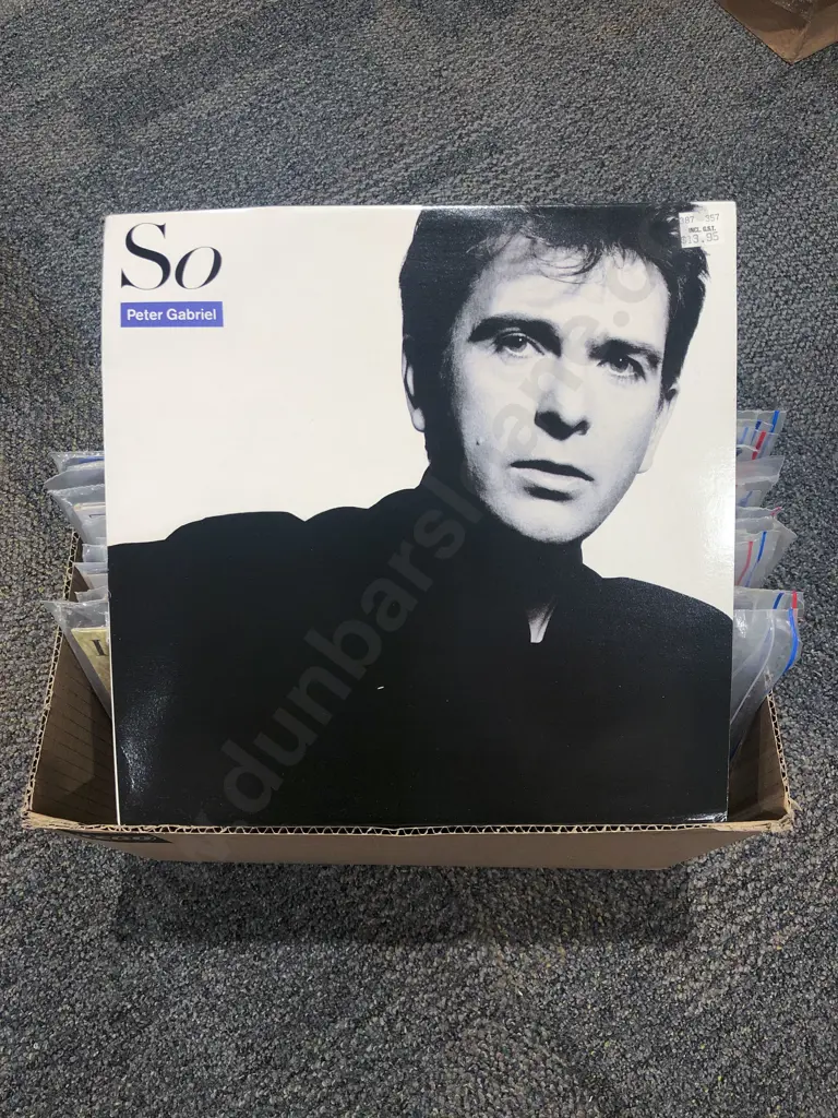 Box fo Assorted Vinyl Records Including U2 etc Image 1++