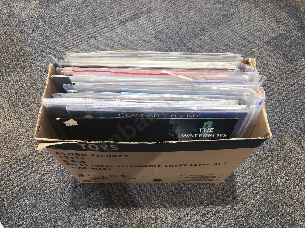 Box of Assorted Vinyl Records Image 1++