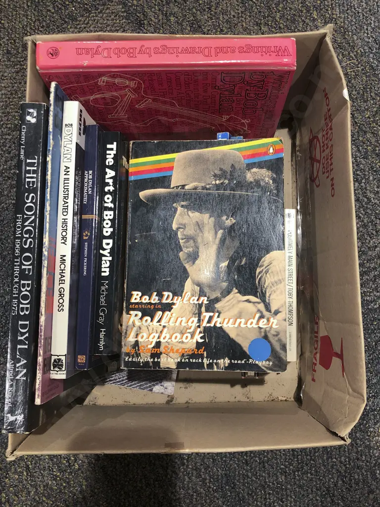 Quantity of Assorted Bob Dylan Related Books Image 1++