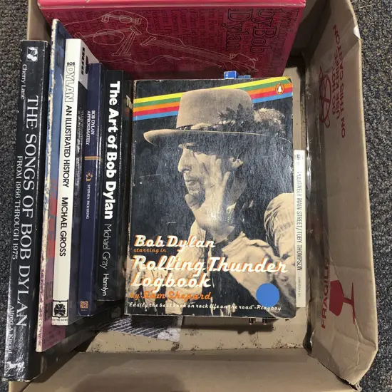 Quantity of Assorted Bob Dylan Related Books