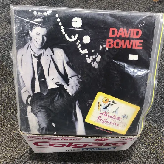 Quantity of Assorted David Bowie Records and Books Togethers with Others