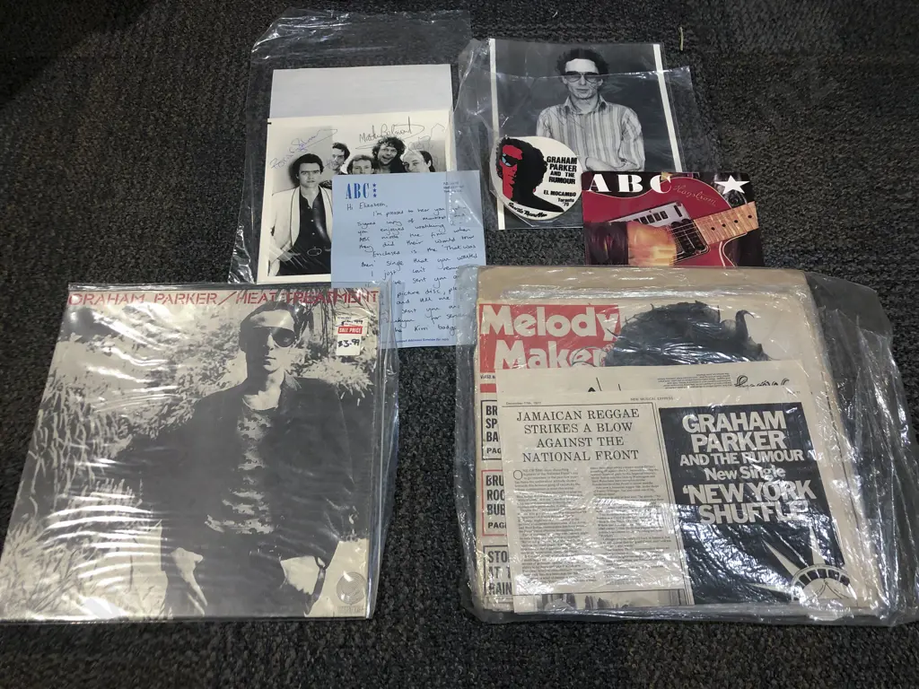 Quantity of Assorted Vintage Movie Posters Together with Records and Autographed Items Image 1++