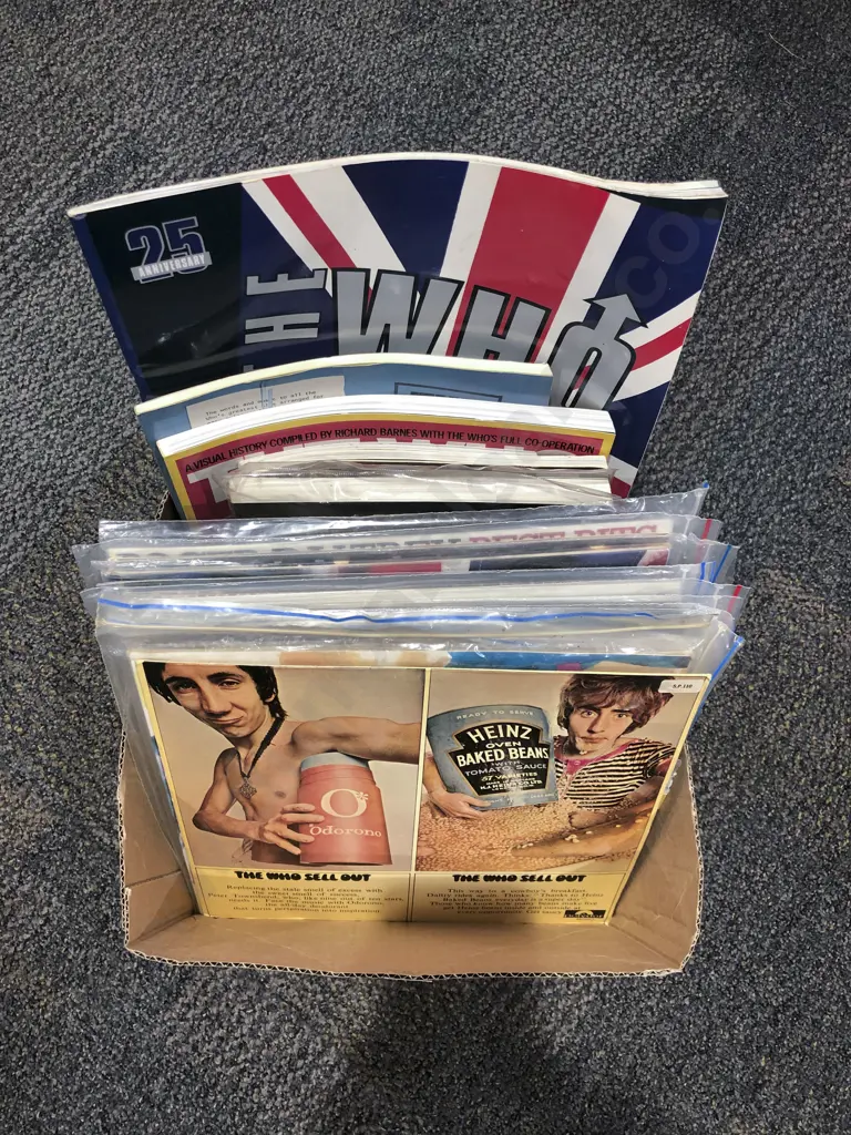 Quantity of Assorted The Who Vinyl Records Together with Related Books and Magazines Image 1++