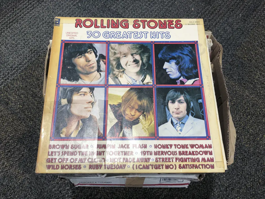 Quantity of Assorted Vinyl Records Including R.E.M. and Cat Stevens Image 1++