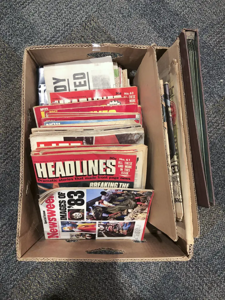 Quantity of Assorted Vintage Magazines and Newspapers etc Image 1++