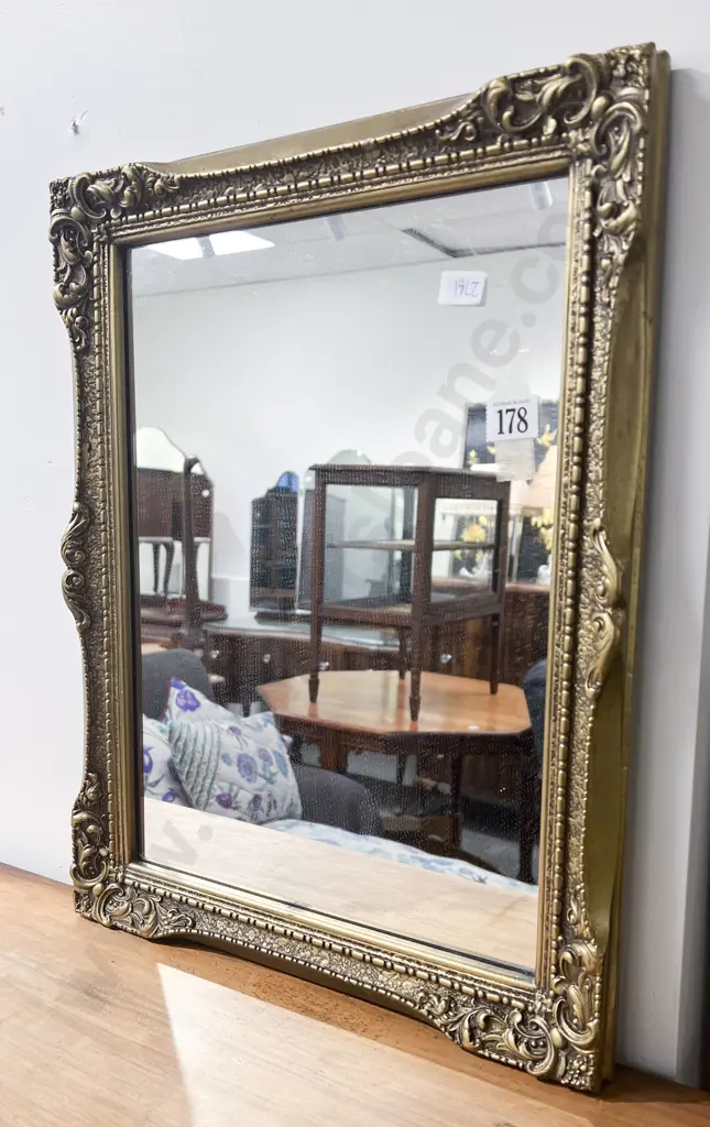 Small Gilt Framed Wall Mirror Image 1++