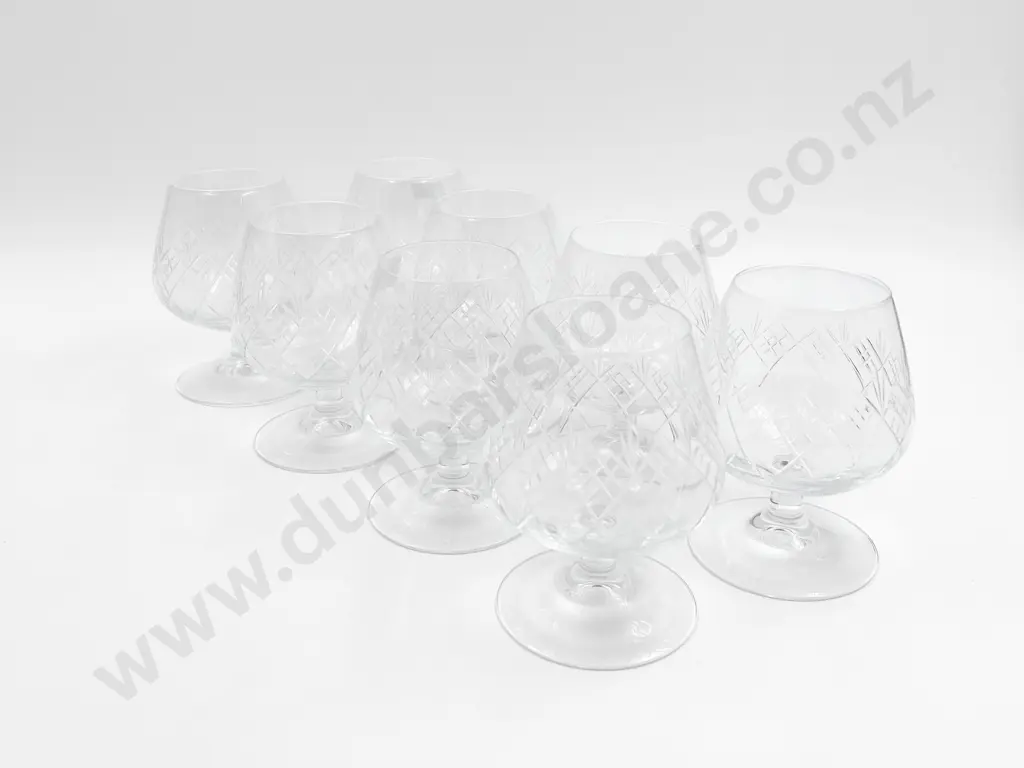 Eight Crystal Brandy Balloons Image 1++
