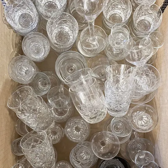 Quantity of Assorted Crystal and Glassware