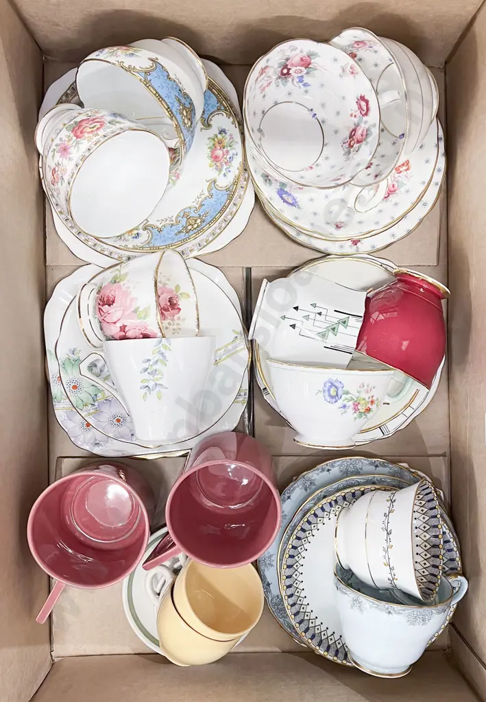 Box of Assorted Fancy China Image 1++