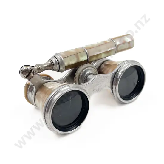 Handled MOP Opera Glasses