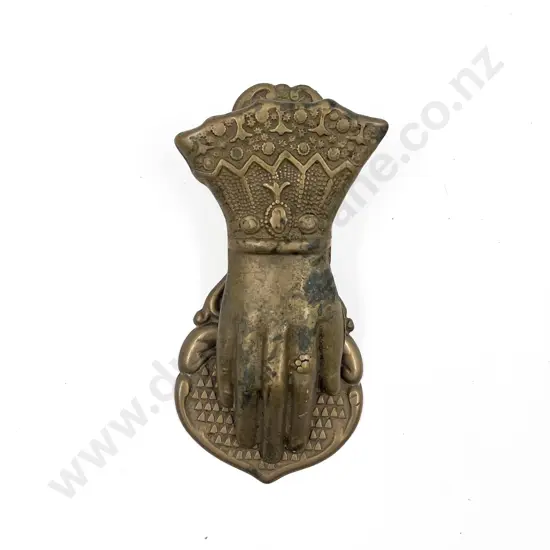 Vintage Brass Hand Form Clip