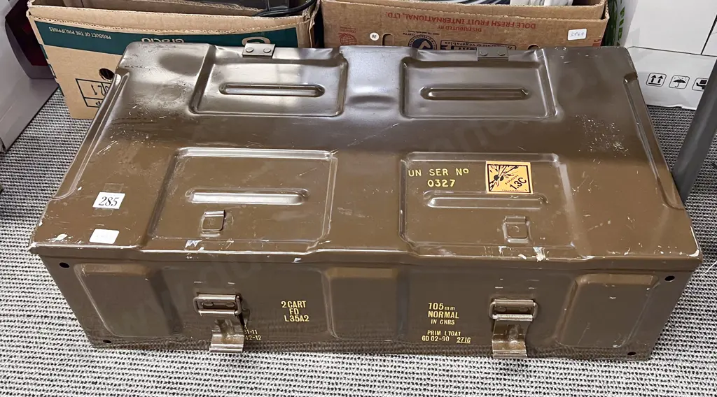 Vintage Military Ammo Case Image 1++
