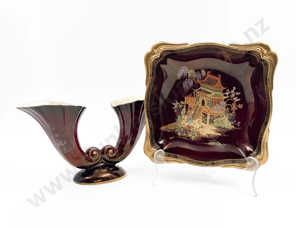 Two Pieces of Carlton Ware Rouge Royale Image 1++