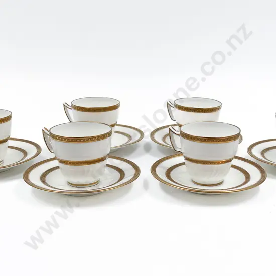 Six Wedgwood Coffee Cups and Saucers