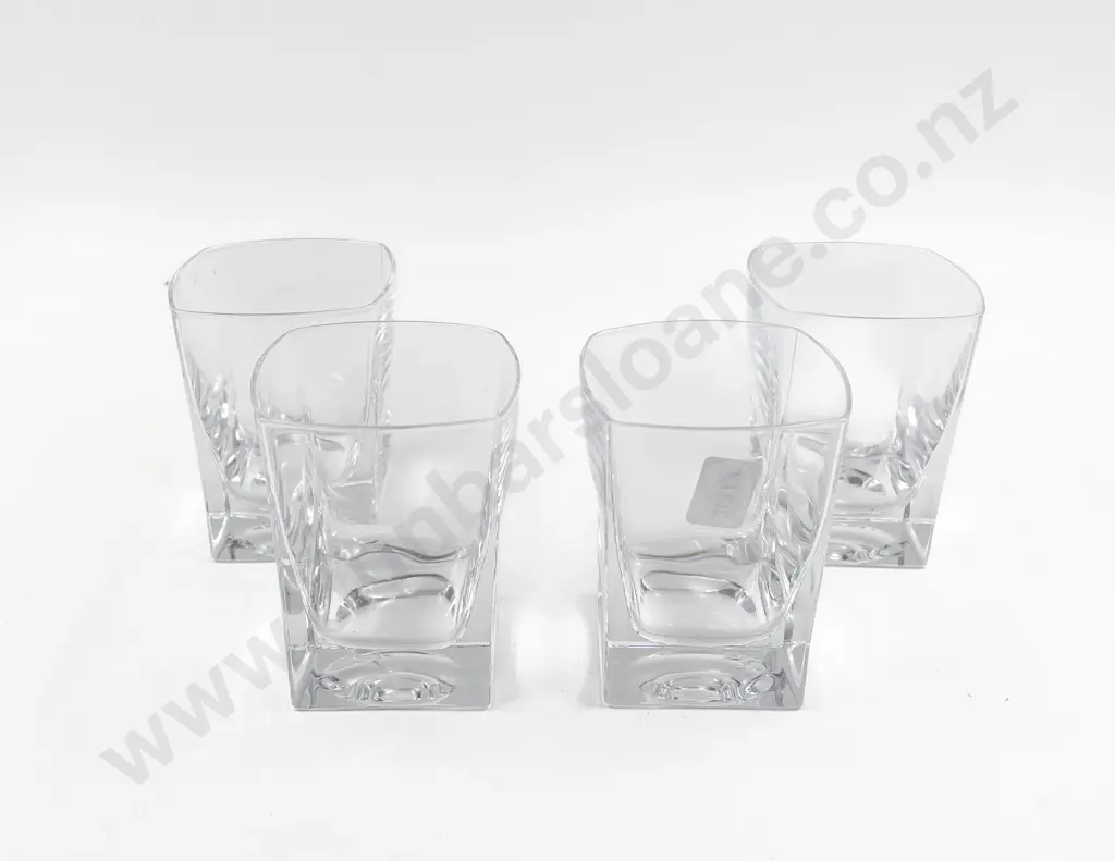 Four French Whisky Tumblers Image 1++