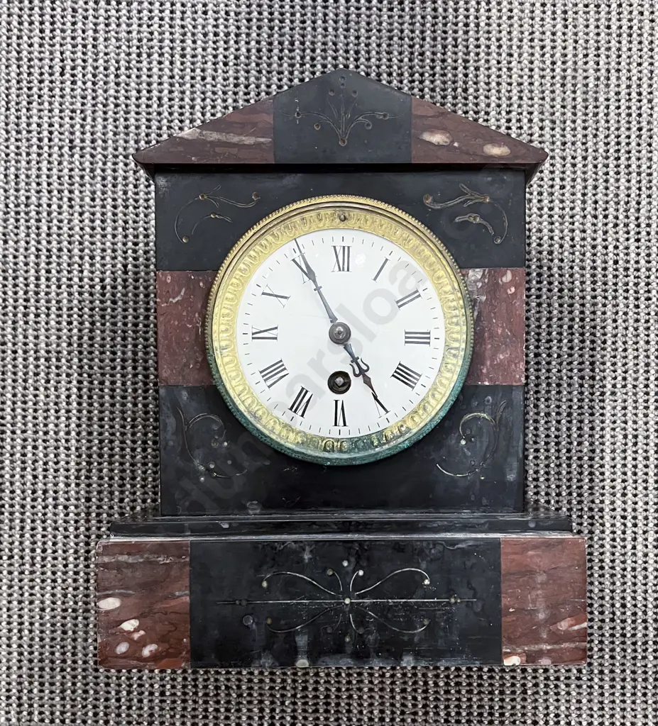 Slate Mantle Clock Image 1++