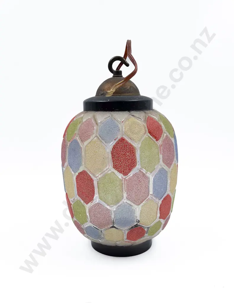 Vintage Glass Pendant Light Image 1++