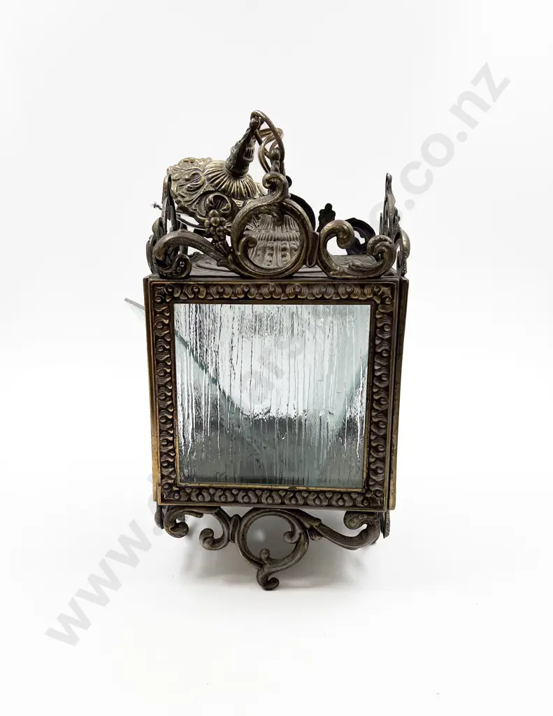 Vintage Brass Pendant Light Image 1++