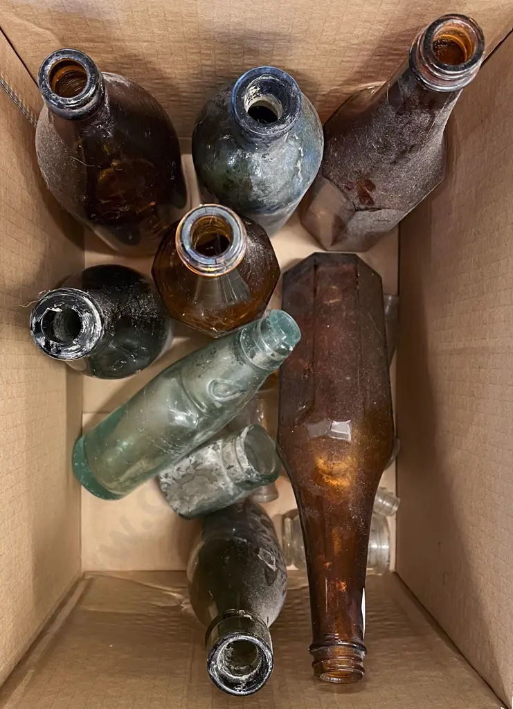Qty of Assorted Vintage Bottles Image 1++