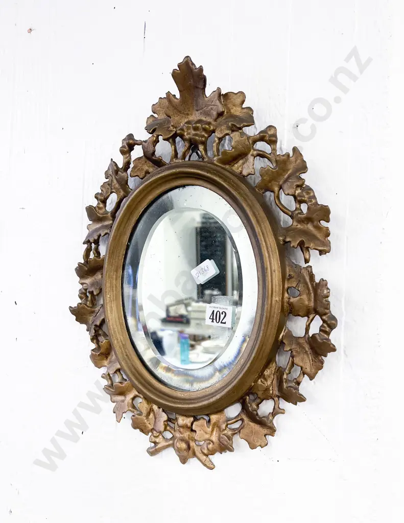 Oval Bevel Edged Wall Mirror Image 1++