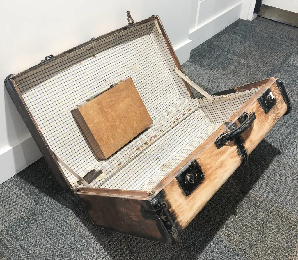 Vintage Suitcase and Small Art Box Image 1++