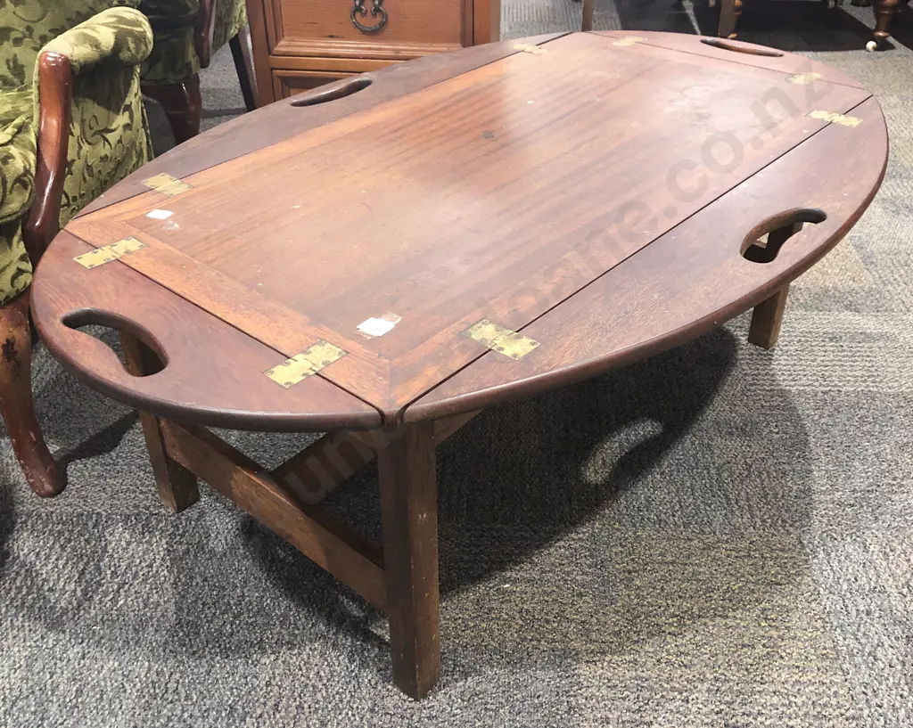 Folding Butlers Tray on Later Stand Image 1++