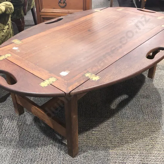 Folding Butlers Tray on Later Stand