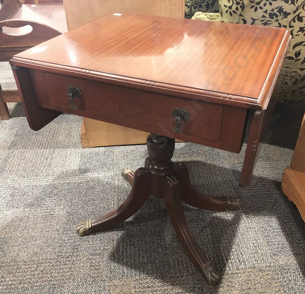 Mahogany Dropside Telephone Table Image 1++
