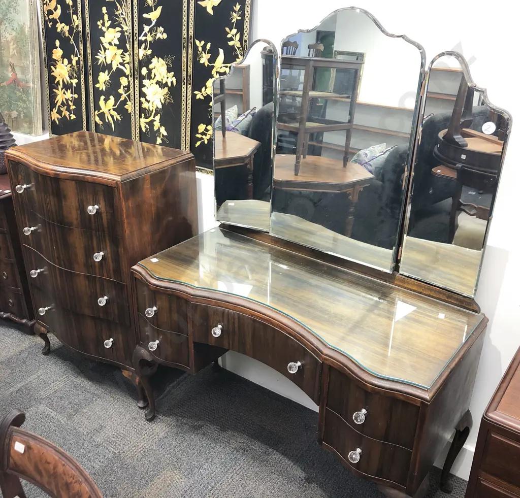 Two Piece Mahogany Bedroom Suite Image 1++