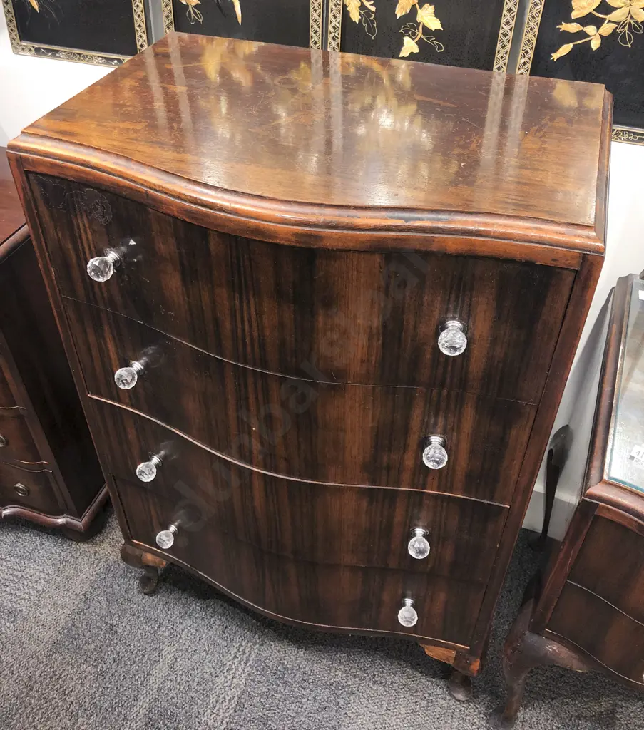 Two Piece Mahogany Bedroom Suite Image 1++