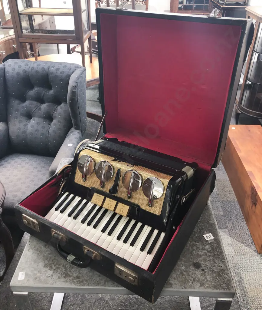 Cased Piano Accordion Image 1++