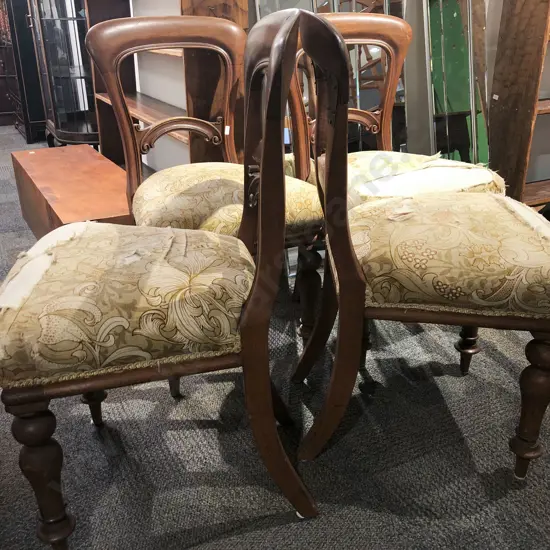 Four Victorian Mahogany Dining Chairs