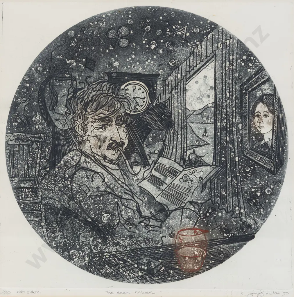 Gary Tricker (1938 - 2021) - The Book Reader Image 1++