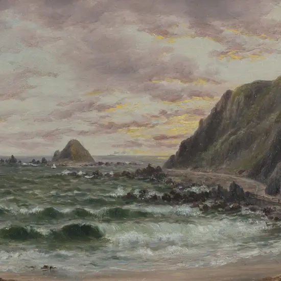 W G Baker (1864-1929) - Coastal Scene