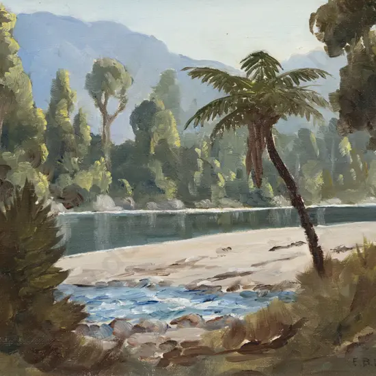 E B Lattey (1899 - 1986) - Waioeka River
