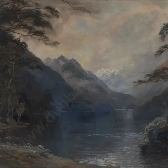 J  M Madden (1856 - 1923) - Lake Manapouri