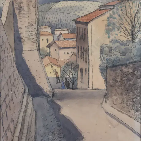 Stewart McLennan (1903-1973) - Road to Belvedere Florence