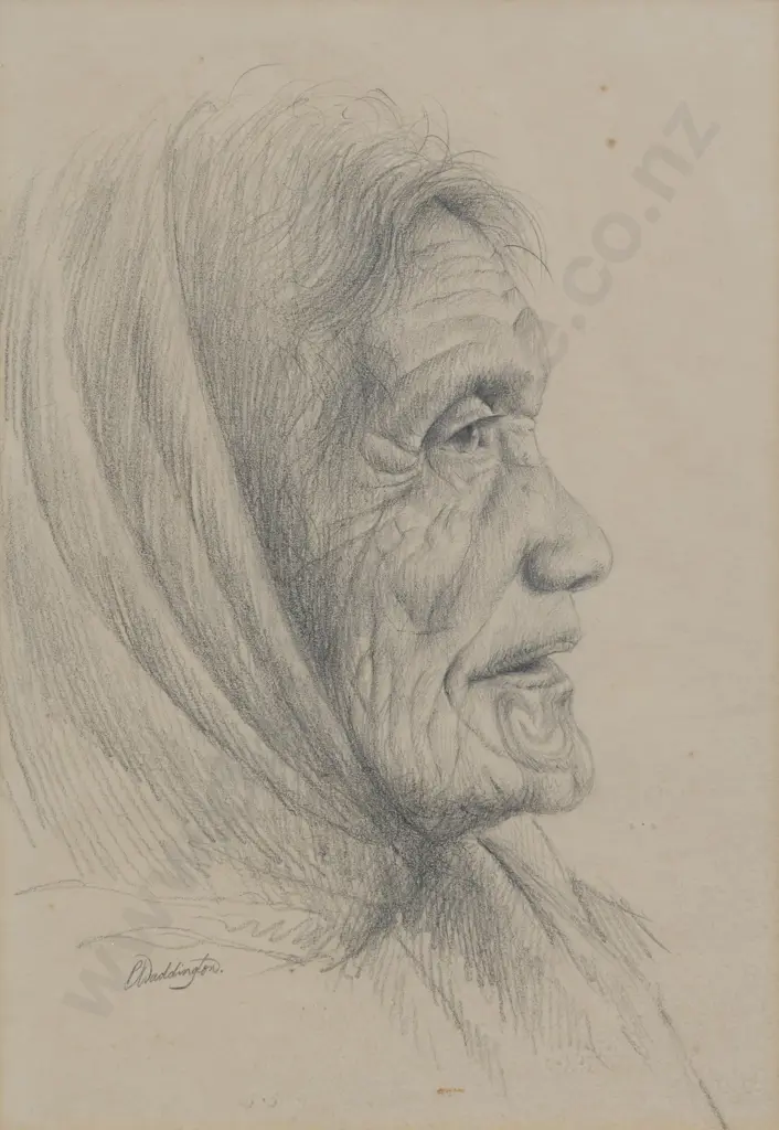 Philip Waddington - Māori Woman Image 1++