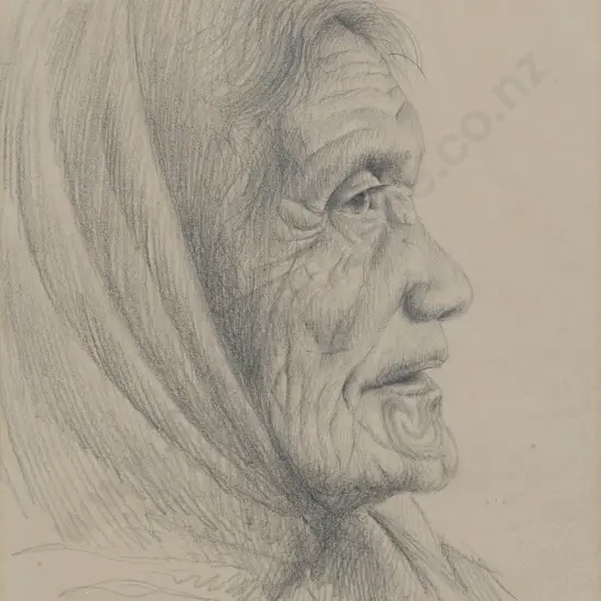 Philip Waddington - Māori Woman