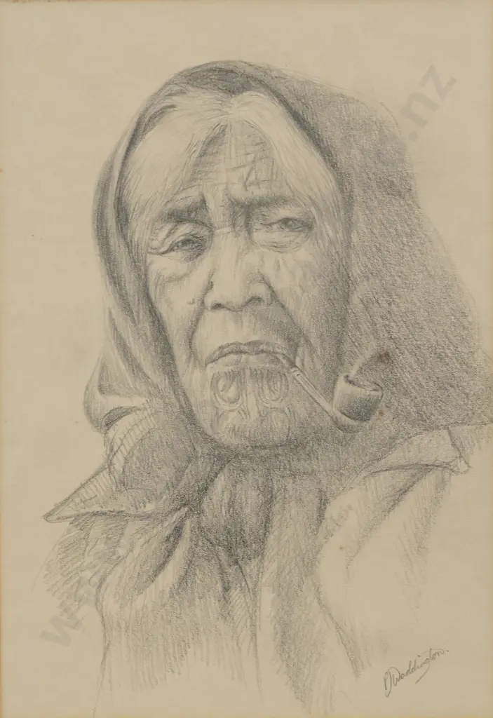 Philip Waddington - Māori Woman Image 1++