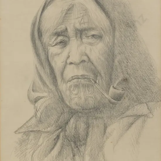 Philip Waddington - Māori Woman