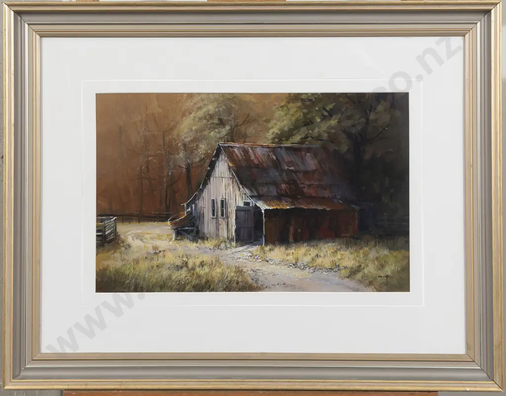 Colin Wynn (b 1950) - Motueka Barn Image 1++