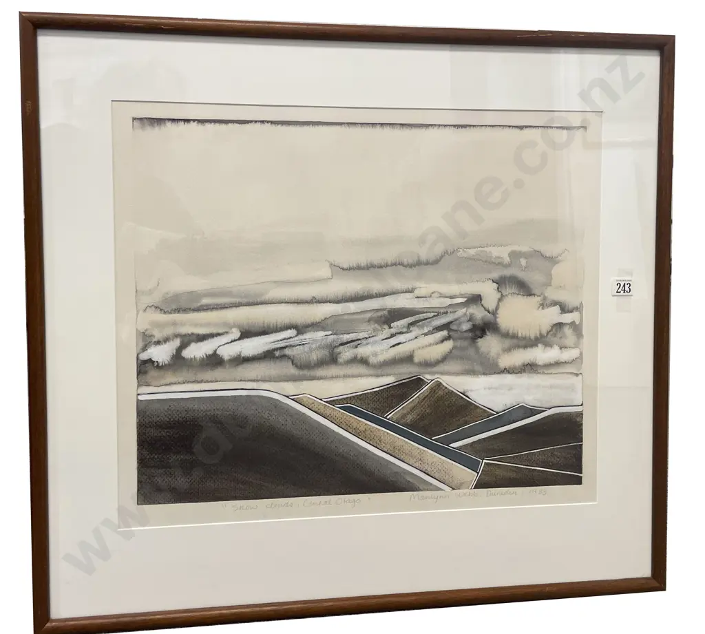 Marilynn Webb (1937 - 2021) -  Snow Clouds Central Otago Image 1++