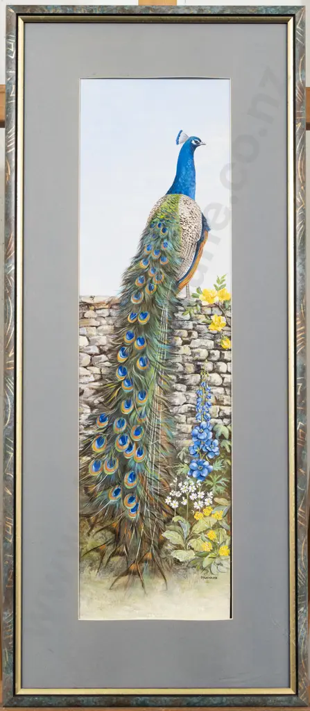 Jeanette Blackburn (b 1940) - Peacock Image 1++