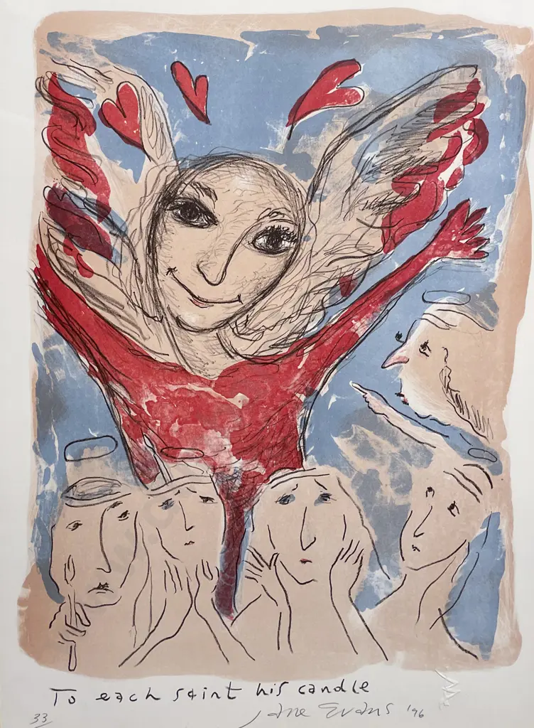 Jane Evans (1946 - 2012) - To Each Saint His Candle Image 1++